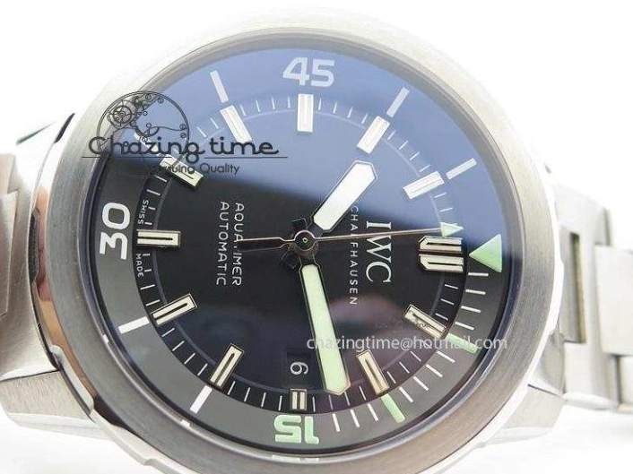 MIROTIME 0720 UrbanStyle Aquatimer Automatic IW329002 V6F 1:1 Best Edition Black Dial On SS Bracelet MIYOTA 7317